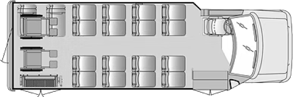 16 Passenger + Driver